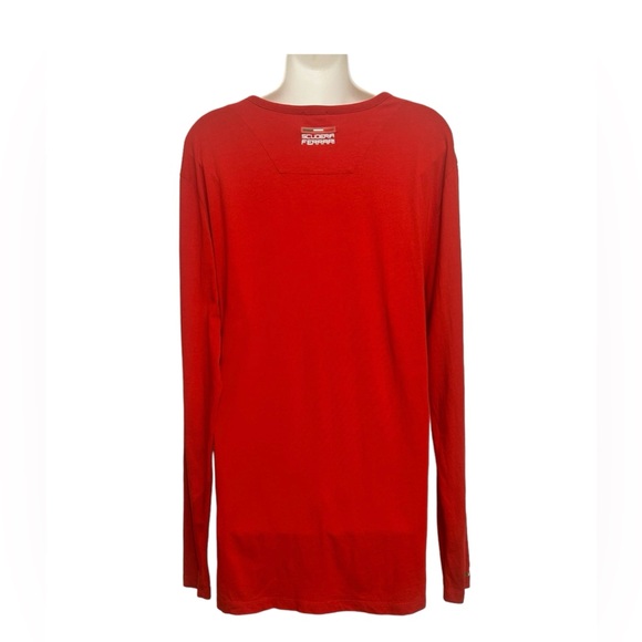 Authentic Scuderia Ferrari Unisex Long Sleeve Red T-Shirt Size XL - Picture 4 of 10